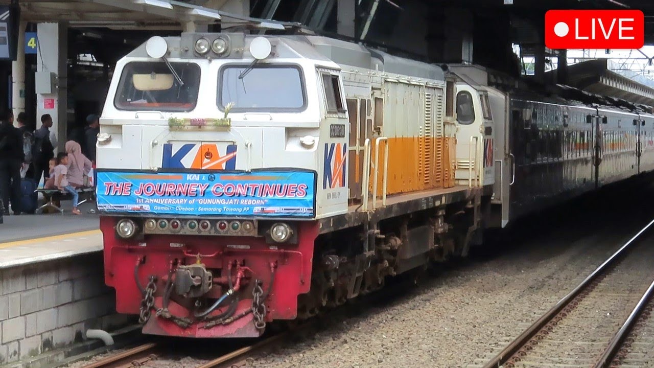 🔴 LIVE SUASANA JALUR KERETA TERSIBUK !! Hunting Kereta Api Indonesia