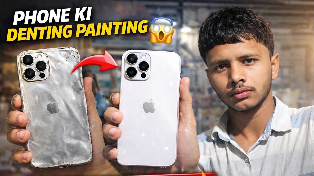 Phone Ki Denting Painting 😱 | Old Phone Se New Jaisa Bana Diya 🔥 | Poora Phone done 