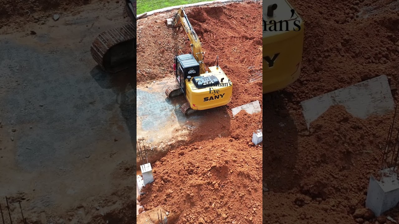 &zwnj;Heavy Machine Compacting Soil For Building Base!