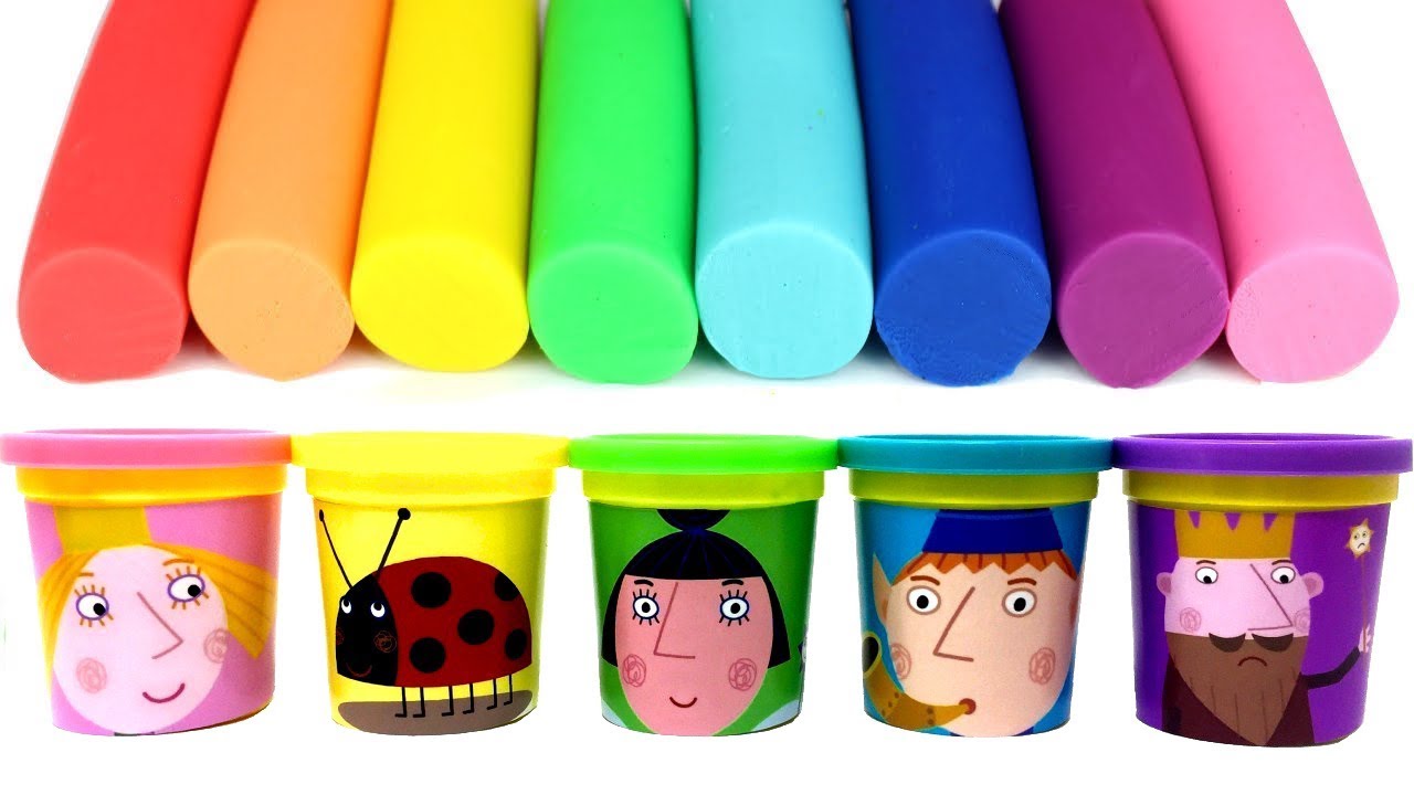 Ben & Holly's Little Kingdom Play-Doh Toys: King Thistle, Queen Thistle, Daisy, Gaston, and Plum