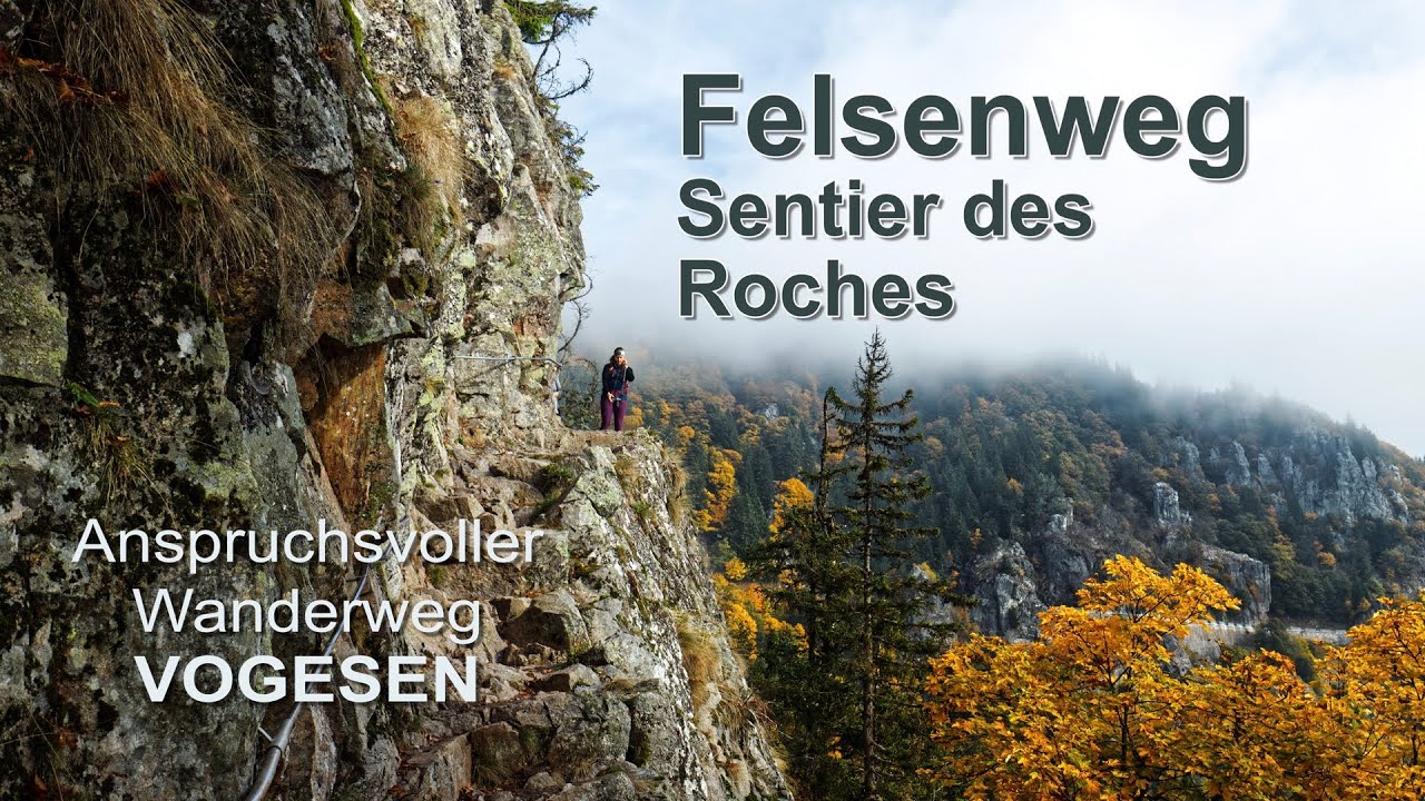 Felsenweg (Sentier des Roches) - einer der anspruchsvollsten Wanderwege in den Vogesen! (4K)