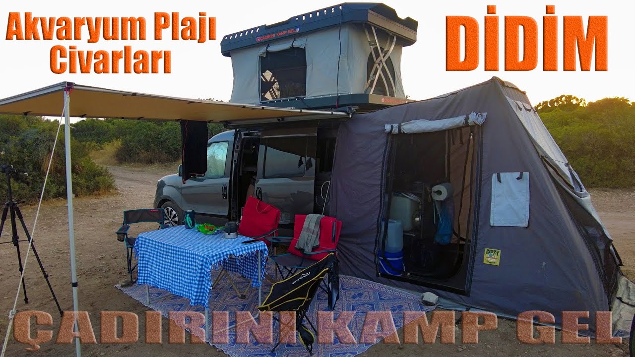 Doblo Karavanla Didim Akvaryum Plajı Civarları | Geceleri Kafa Dinlemelik
