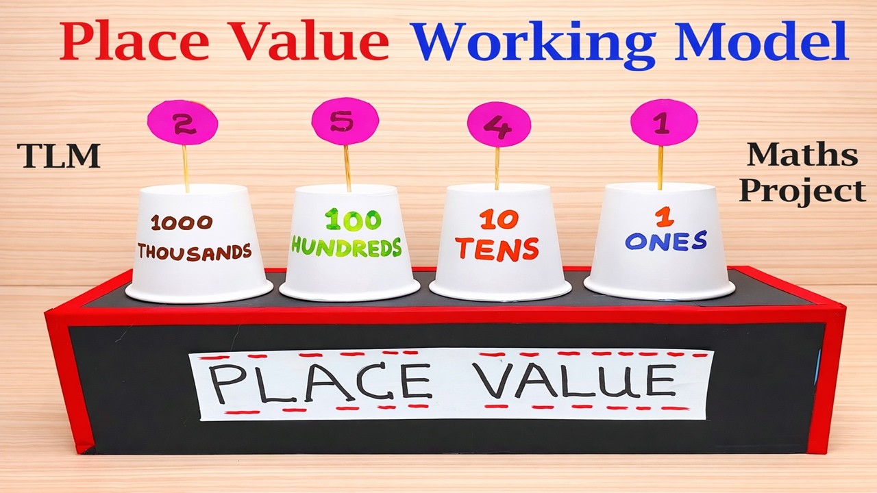 place value working model for science and maths exhibition - diy - simple | DIY pandit