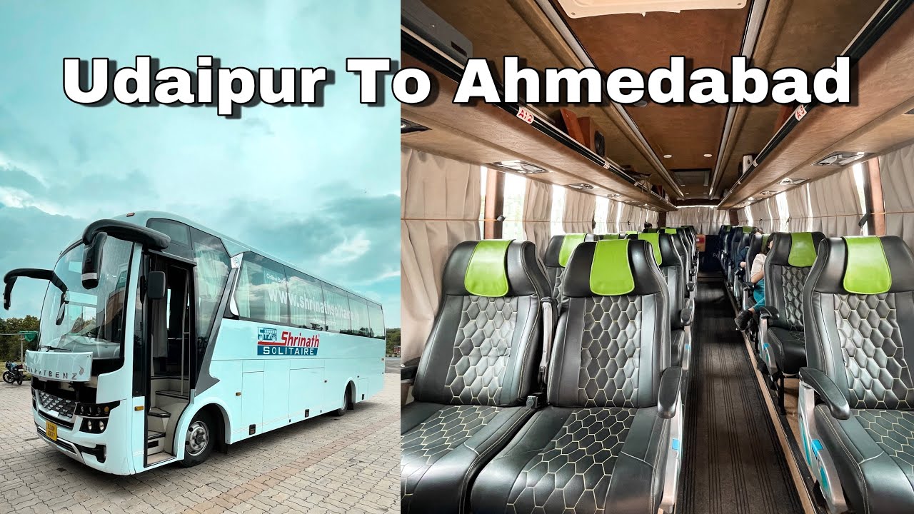 Bharat Benz 2x1 AC seater Business class Bus | Udaipur To Ahmedabad