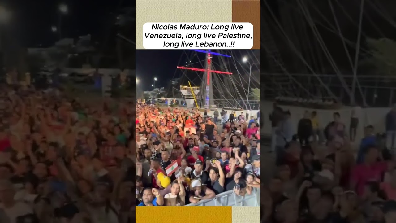 Nicolas Maduro: Long live Venezuela, long live Palestine, long live Lebanon..!! #feedshorts