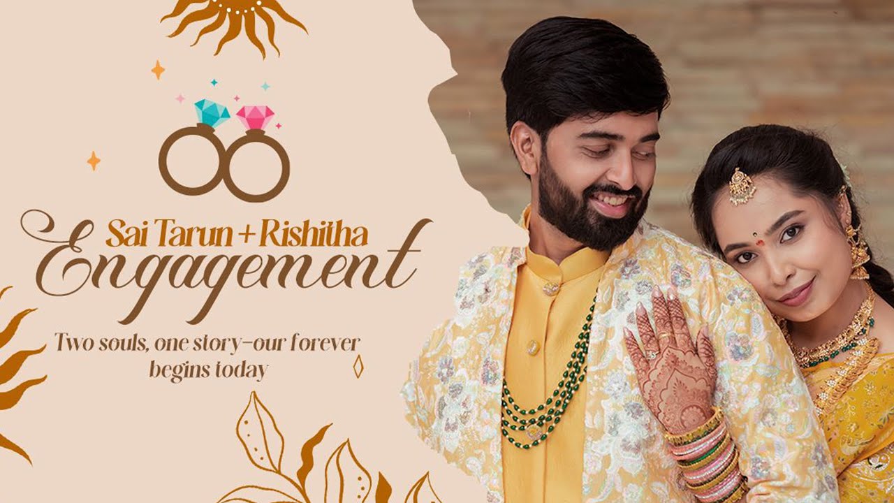 Sai Tarun + Rishitha Engagement Highlights | 4k | Srinu Sunkara Photography | 8884 863 863
