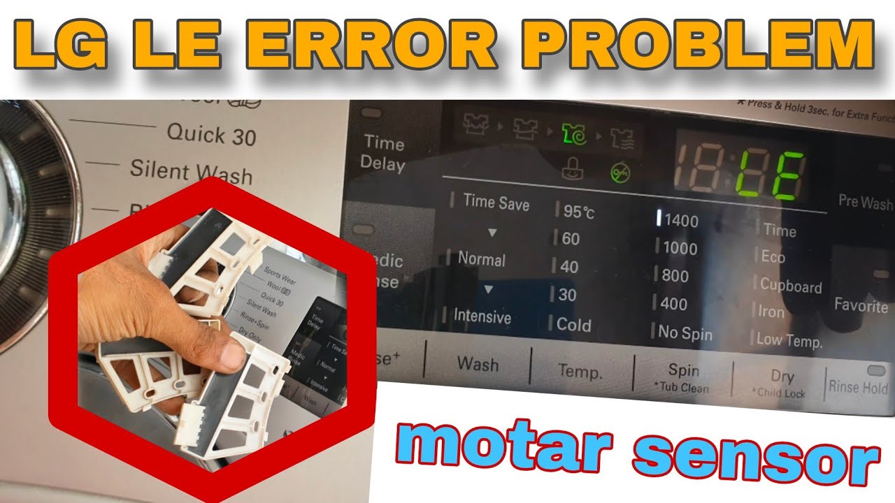LG inverter washing machine LE error problem | LG direct drive Le error code solution || 