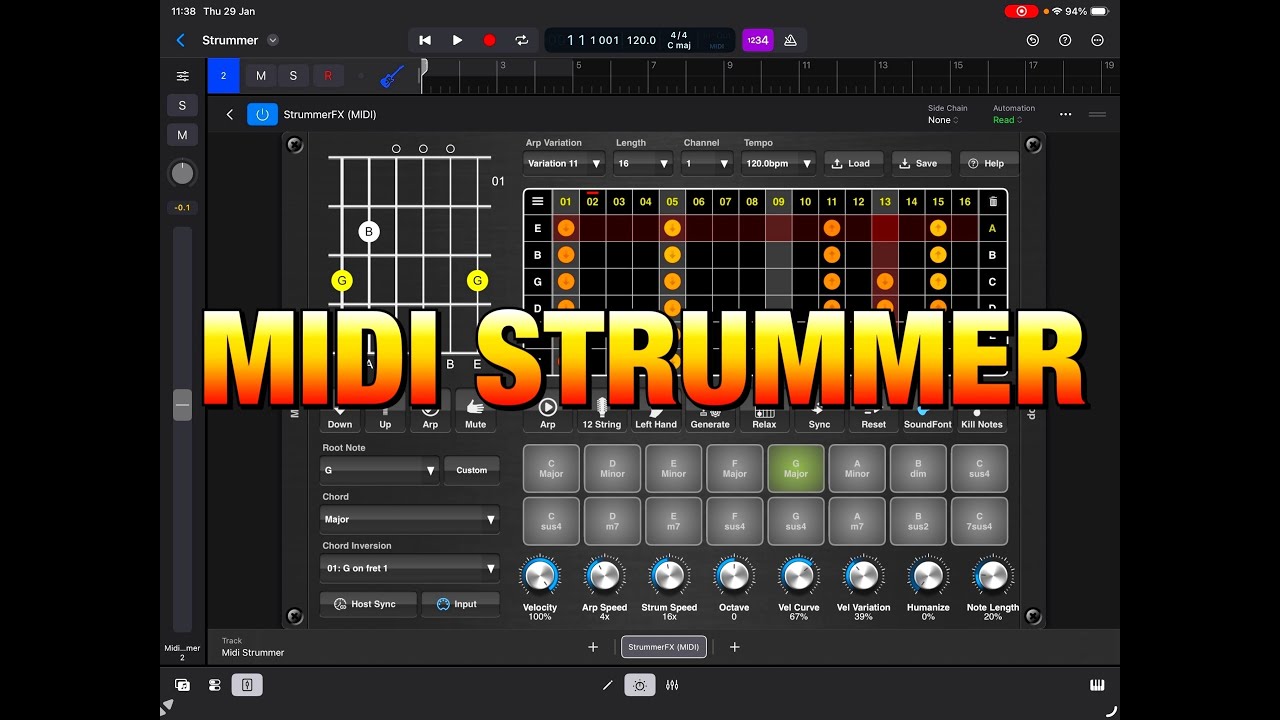 MIDI Strummer - Argeggiator & Strummer - On SALE for a Limited Time for £6.99 - iOS