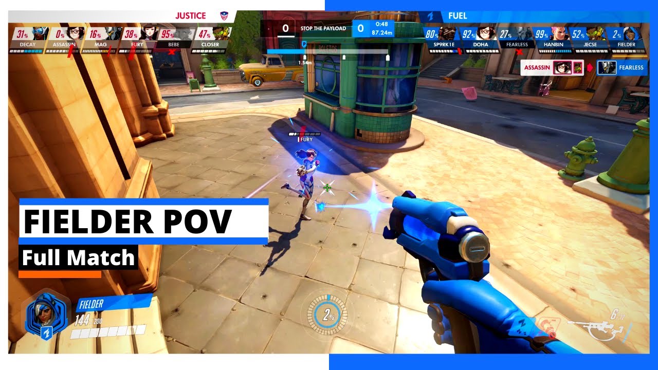 FIELDER POV | Baptiste, Ana & Zenyatta | Playoffs - Winners R1 | Fuel vs Justice | OWL Season 2021