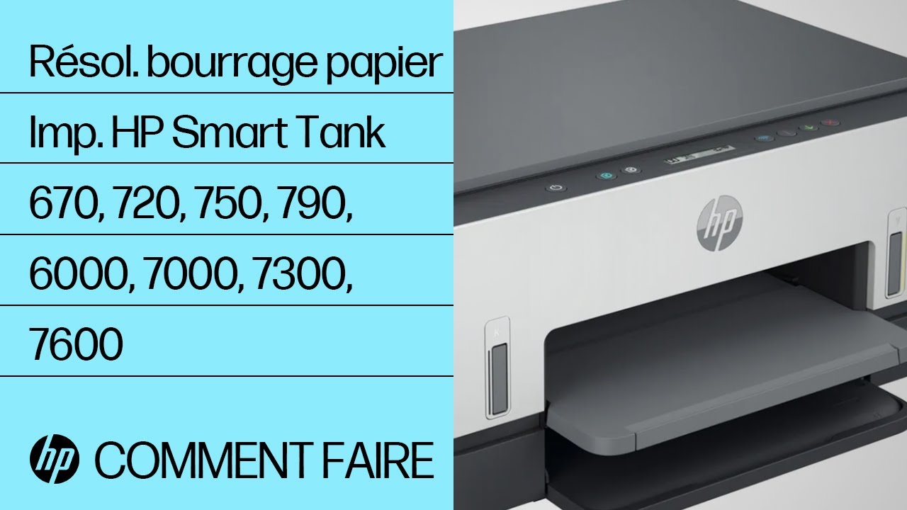 Résol. bourrage papier | Imp. HP Smart Tank 670, 720, 750, 790, 6000, 7000, 7300, 7600 | HP Support