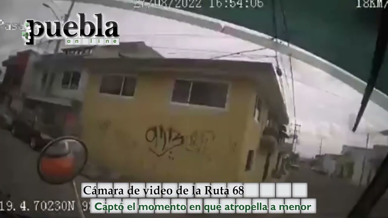 C&aacute;mara de video de la Ruta 68 capt&oacute; el momento en que atropella a menor en Puebla