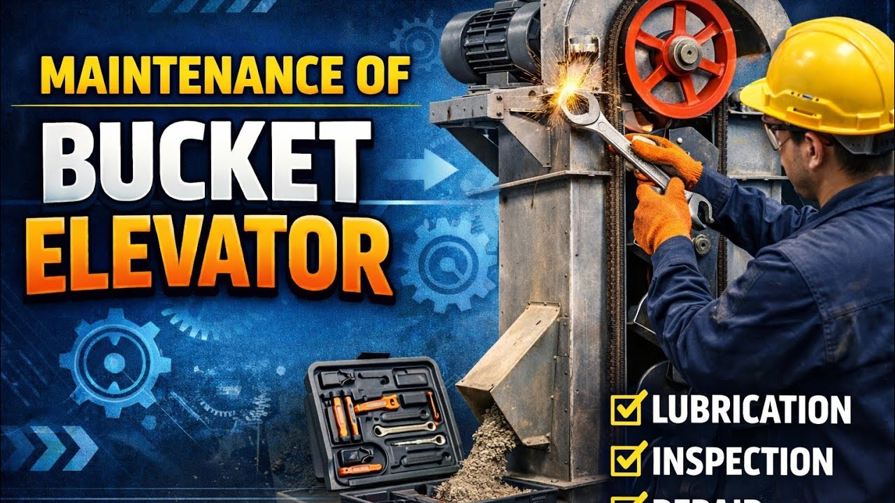Bucket elevator working animation|bucket elevator design|elevator belt joint|elevator maintenance