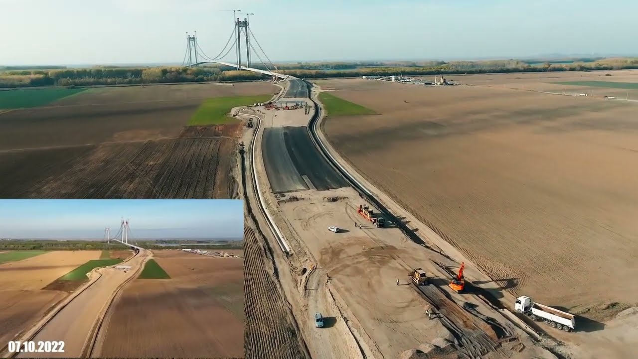 POD Suspendat Dunare Ep. 178 | DN22 Smardan - DN2B Centura Braila 02.11.2022 | Comparatie la 1 luna