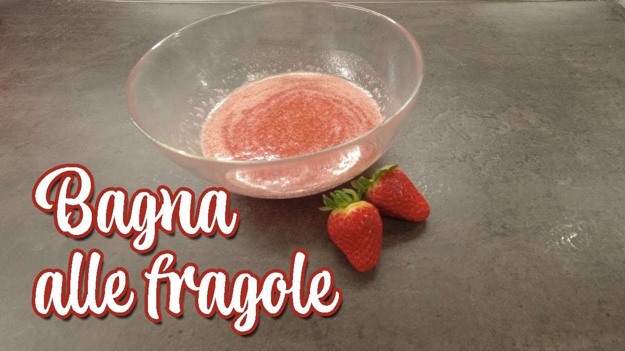 Bagna alle fragole fresche | per torte e tiramis&ugrave;