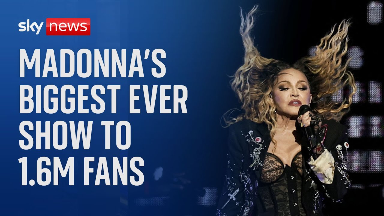 Madonna plays biggest-ever show to 1.6 million fans in Brazil