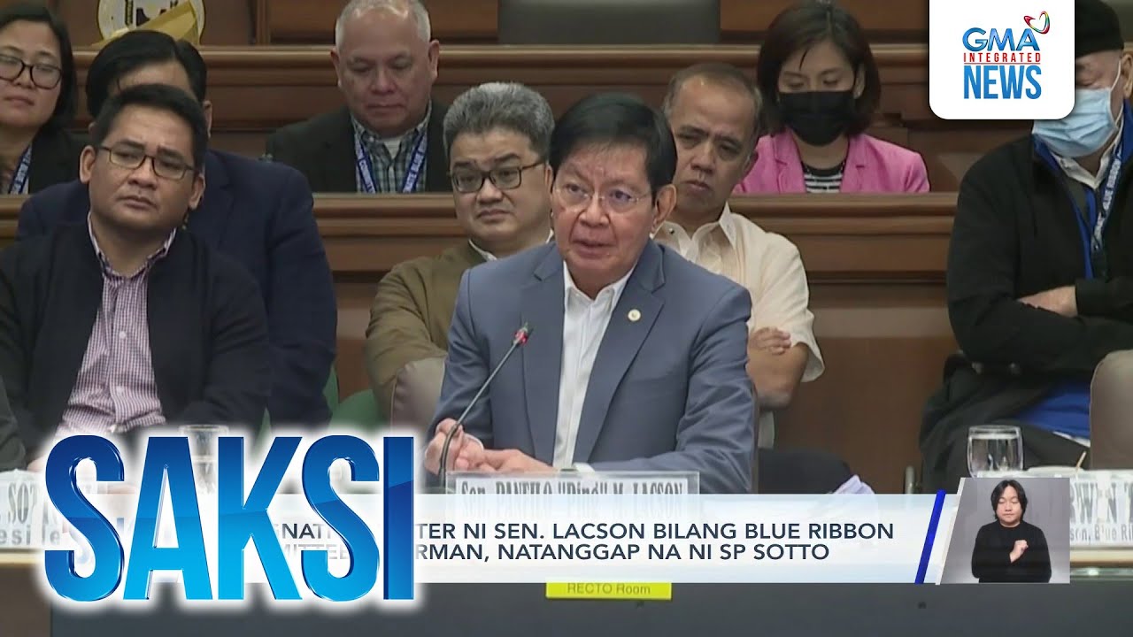Resignation letter ni Sen. Lacson bilang Blue Ribbon Committee chairman, natanggap na ni... | Saksi