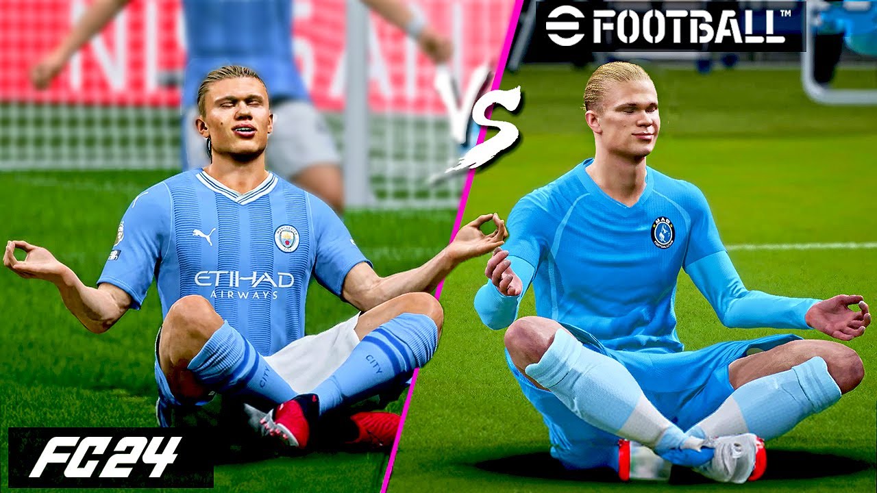 EA FC 24 vs eFOOTBALL 2024 : CELEBRATIONS COMPARISON