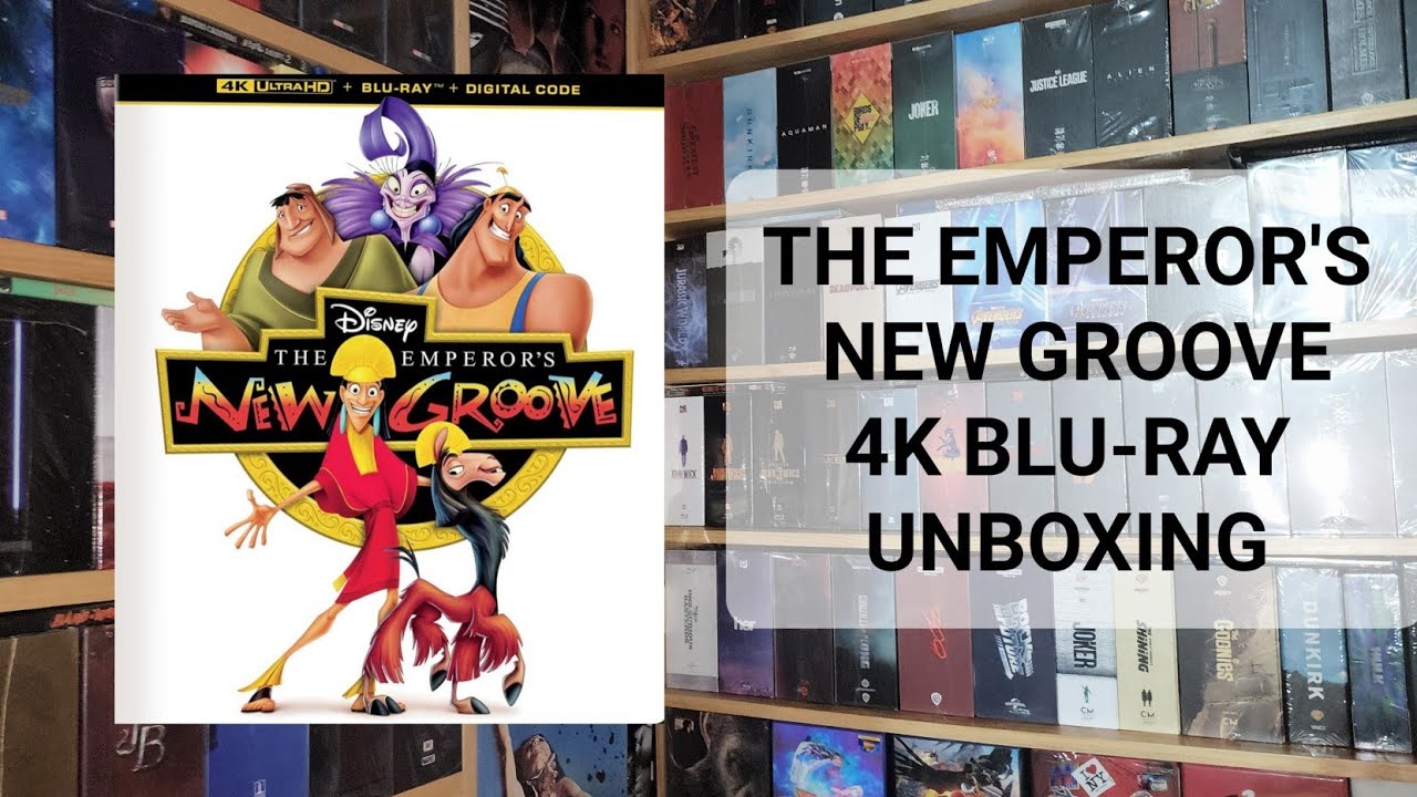 THE EMPEROR'S NEW GROOVE 4K ULTRA HD BLU-RAY UNBOXING + MENU 