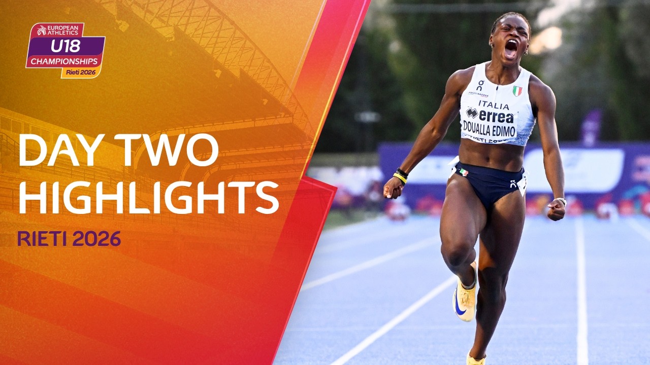 Records SMASHED in 100m finals! ⚡ Day two highlights | 2026 European Athletics U18 Championships
