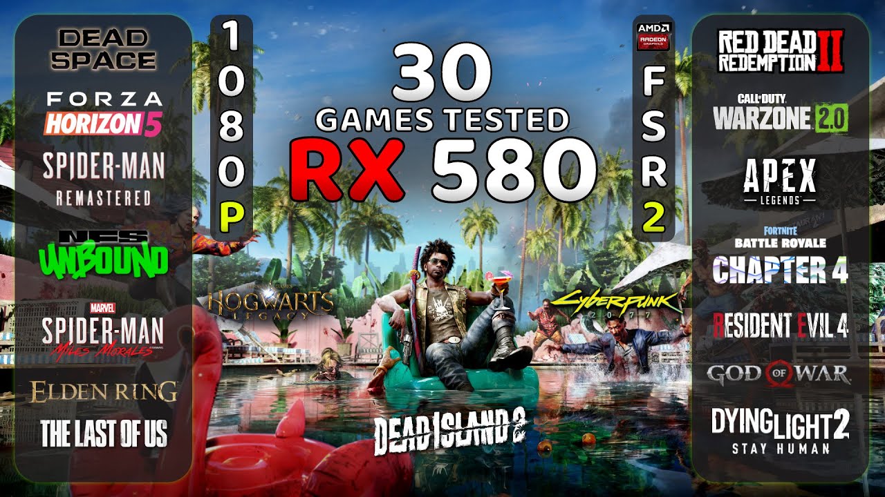 30+ Games | AMD Radeon RX 580 8GB Test In 2023 | 1080P & FSR 2