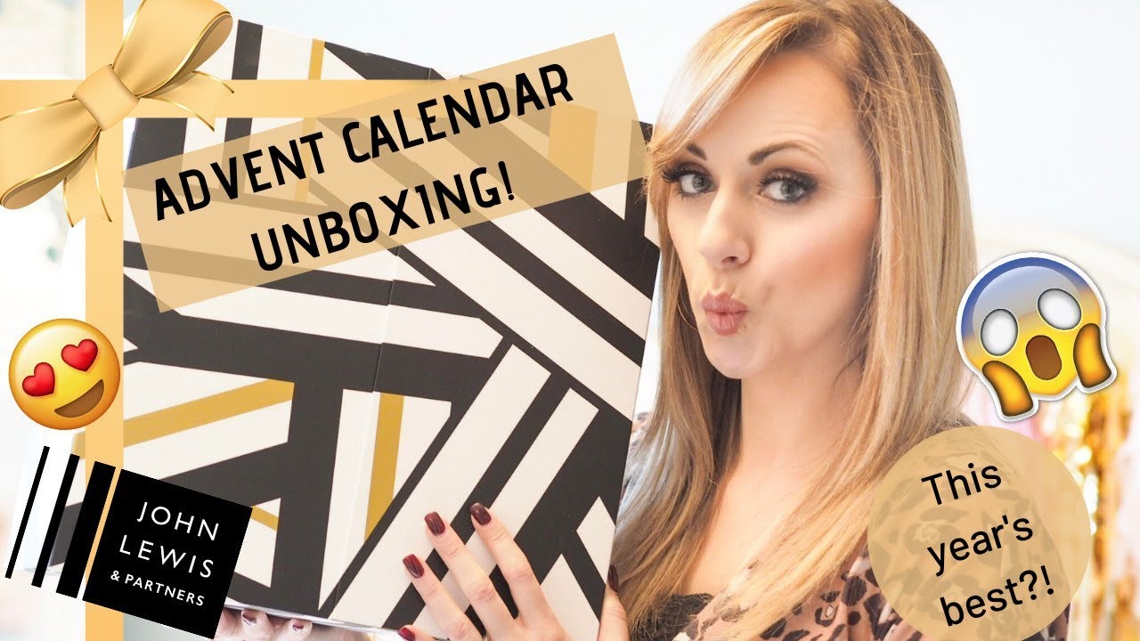 JOHN LEWIS BEAUTY ADVENT CALENDAR 2018 - FULL UNBOXING - LADY WRITES