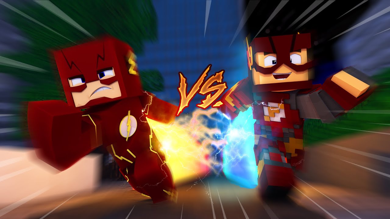 Minecraft : QUAL O FLASH MAIS RAPIDO ? *FLASH DA SERIE VS FLASH DA LIGA DA JUSTIÇA* « Nitro »