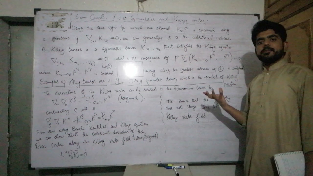Symmetries and Killing Vectors - Part 4