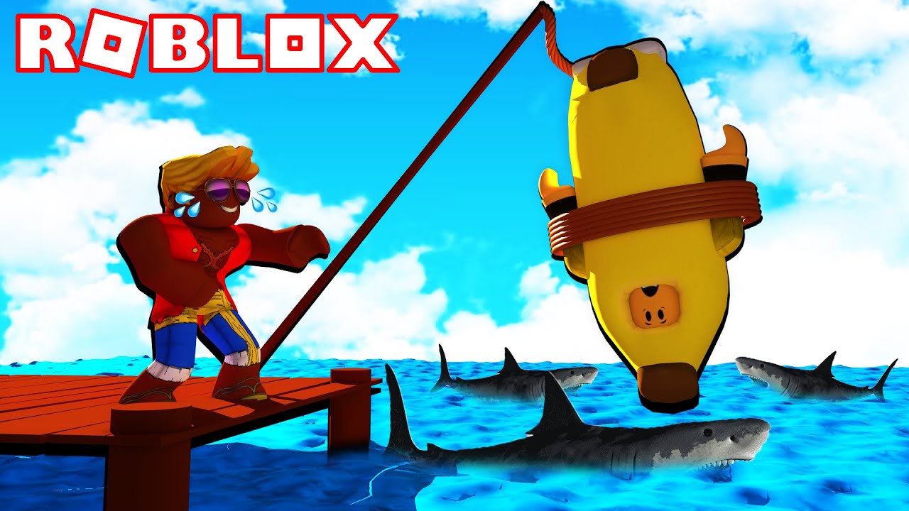 🦈 MI AMIGO MASSI HACE DE CEBO EN ROBLOX SHARKBITE 😂
