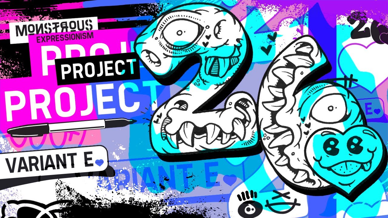 Project 26 Drawing 2,026 "Sharpie Studies" Variant E Holiday Heart Creative Inspiration by "phetus"