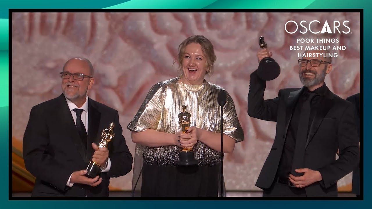 'Poor Things' Wins Best Makeup and Hairstyling | 96th Oscars (2024)