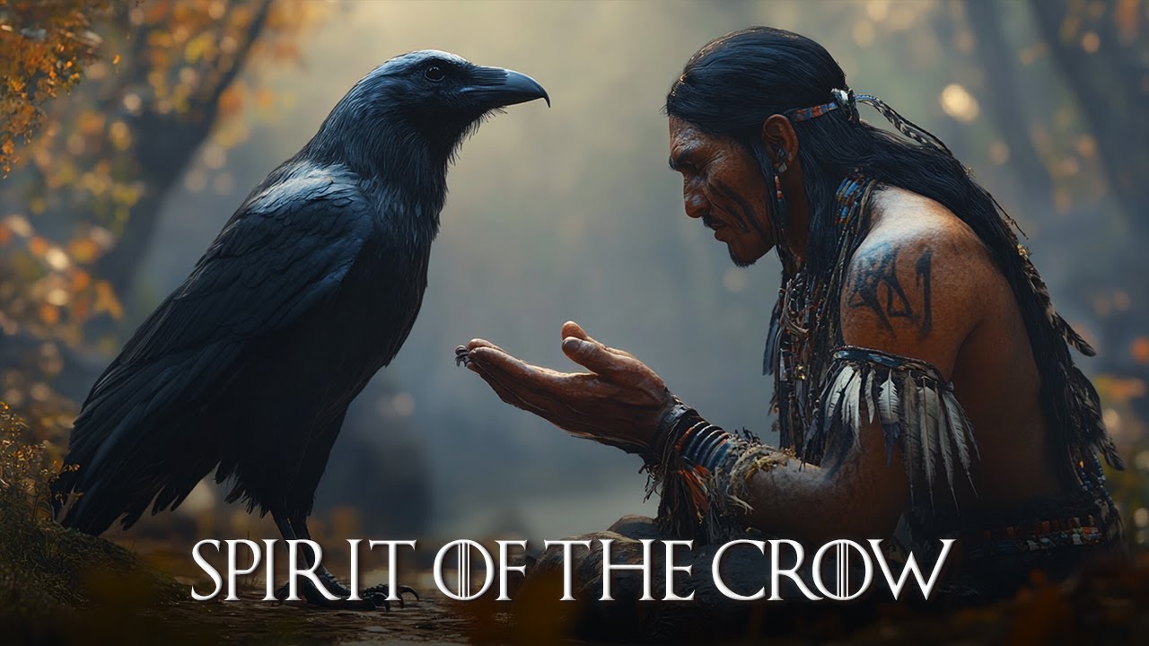 Spirit of the Crow - Native American Indian Flute and Handpan - Tranquility and Peace Meditation