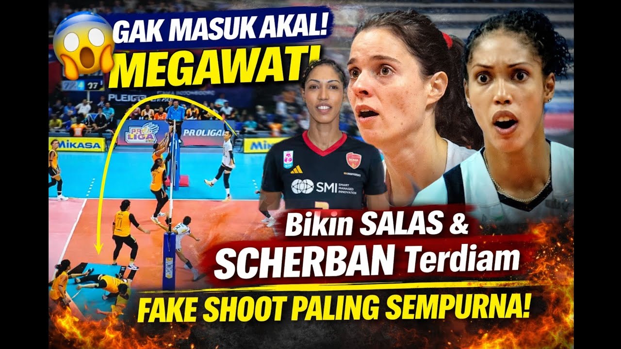 VIRAL MOMEN PROLIGA! Aksi Cerdas Mega Ini Disebut Mustahil Terjadi di Lapangan 🔥