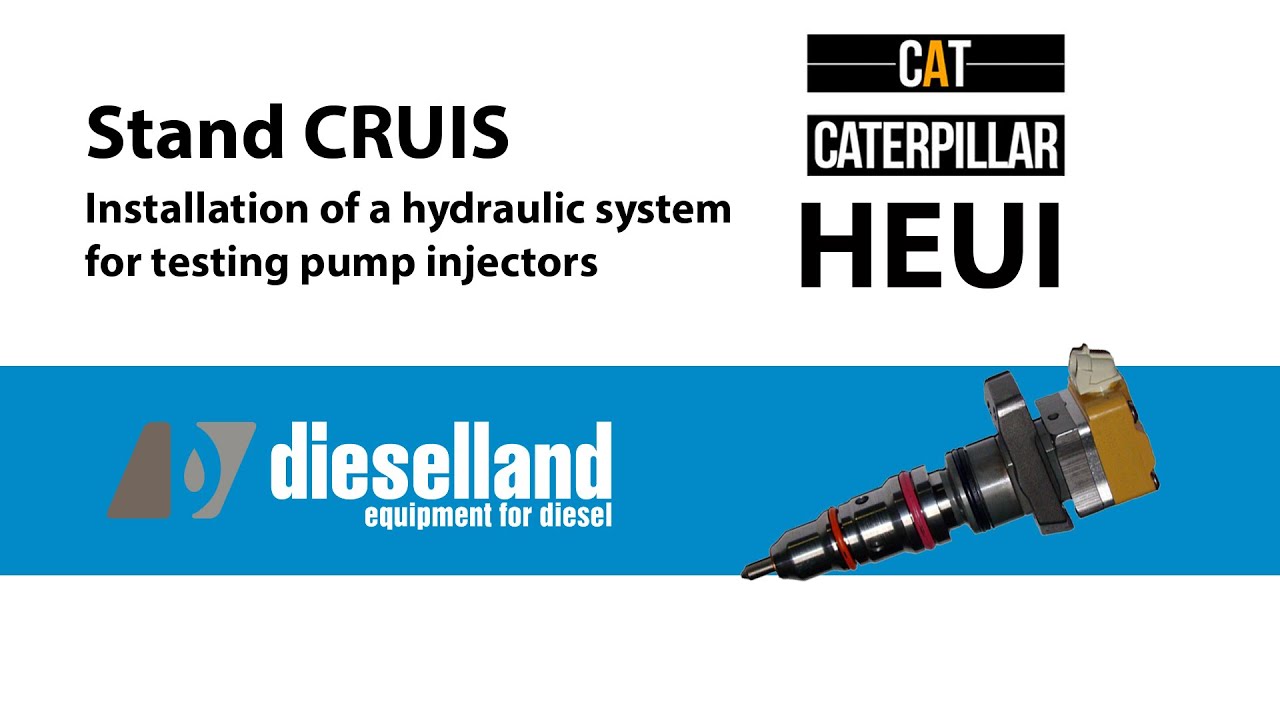 HEUI. Installation of the hydraulic system on the CRUIS stand