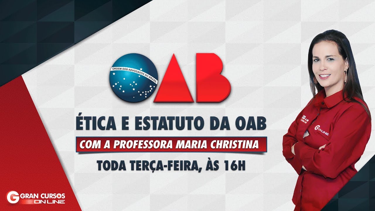 Aulas Gratuitas de &Eacute;tica e Estatuto da OAB