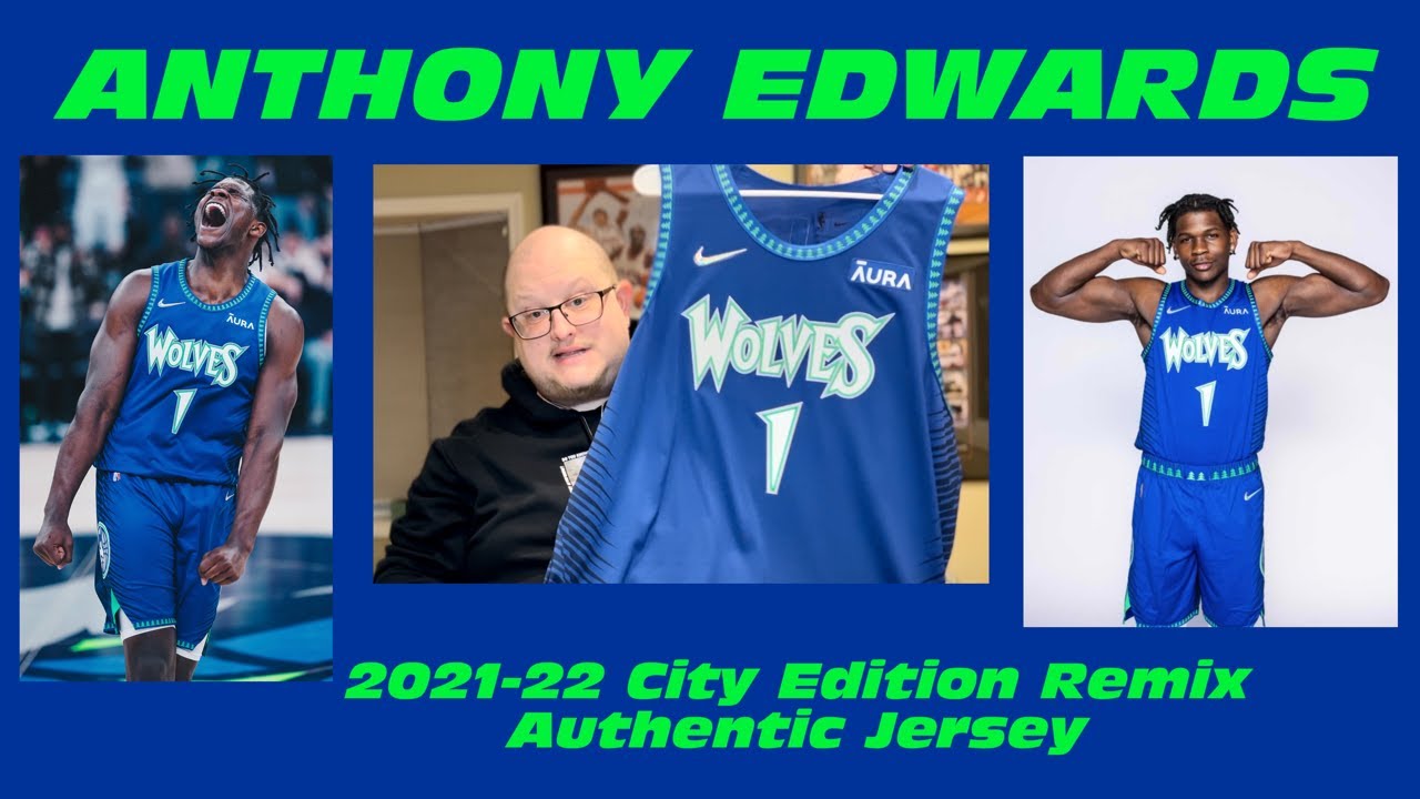 CRAZY ANTHONY EDWARDS City Edition Remix Nike Authentic Jersey Review - Minnesota Wolves - ANT-MAN