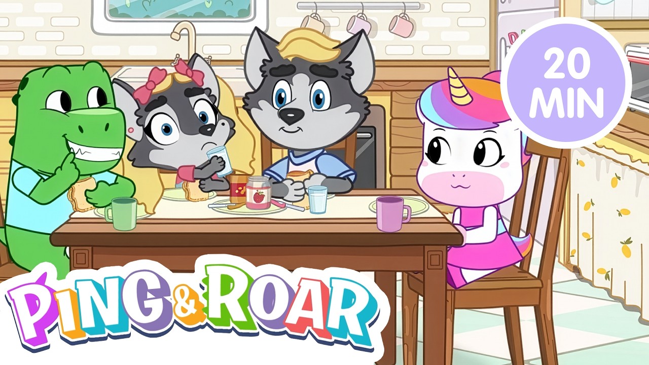 🦖🦄 Ping y Roar Tiempo de Juego Express | 20 Minutos Dino & Unicornio