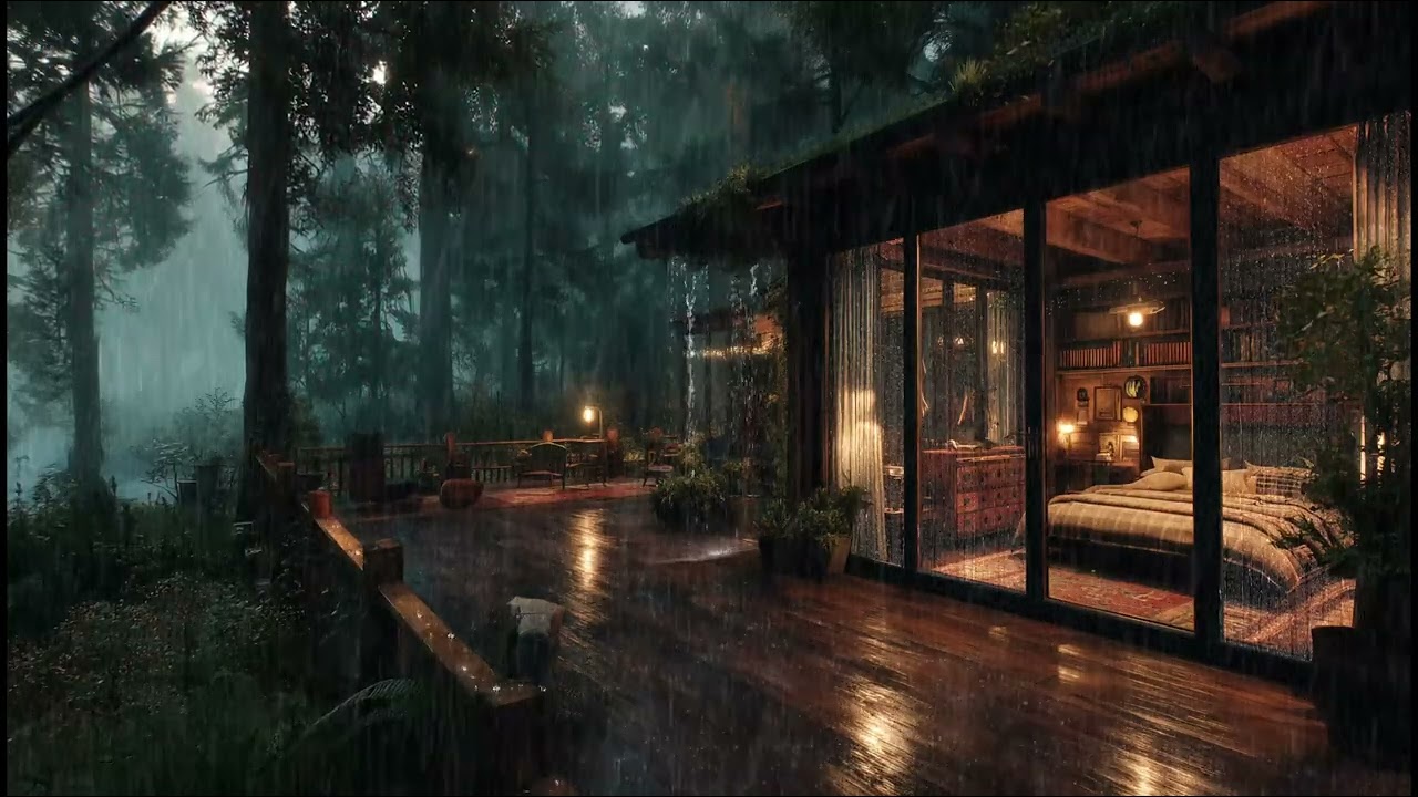 Rainy Night in the Forest 🌲 | Sleep Deeply with Soothing Rain