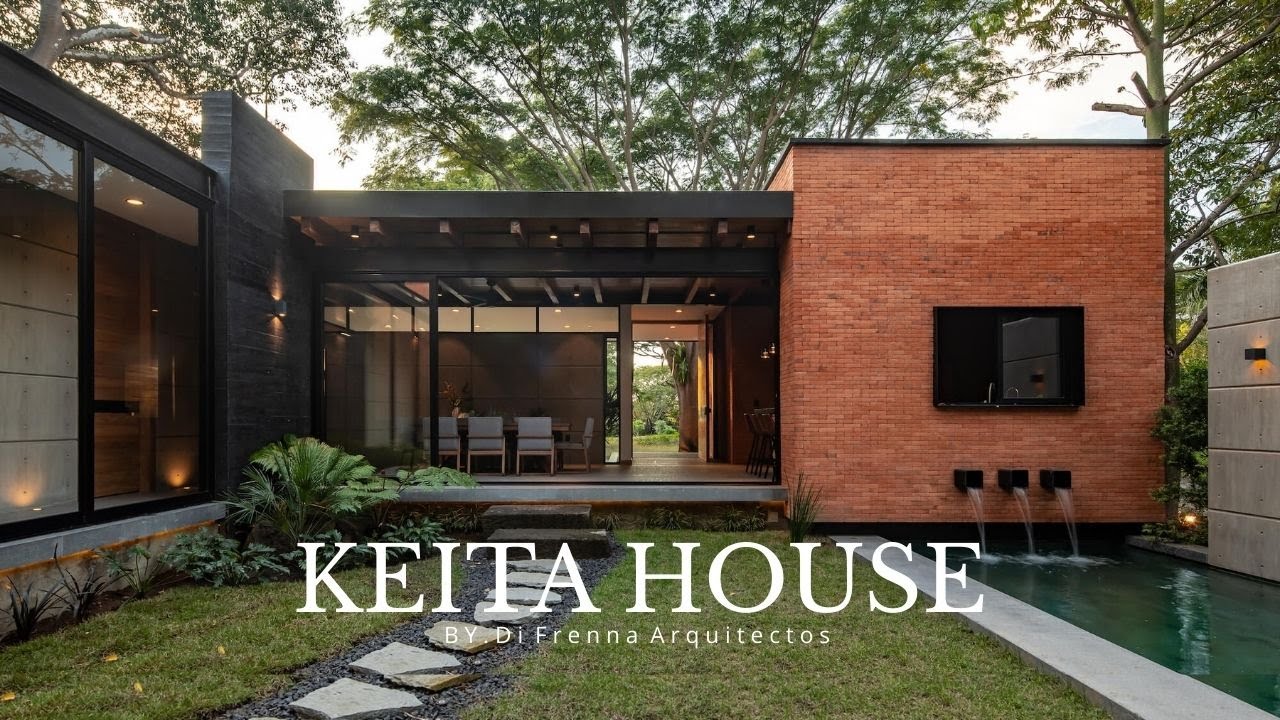 Brick, Wood, Concrete, and Nature | The Warm Composition of a Tropical Home