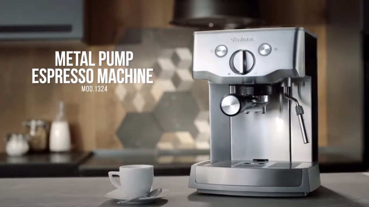 Pump Espresso Machine for Pods and Ground Coffee - Ariete 1324