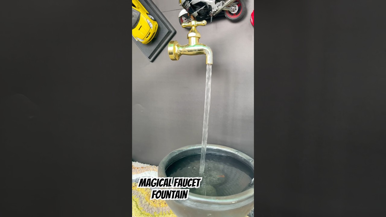 Beautiful Invisible Faucet water Fountain #tabletopfountain #magicfountain #outofthebox #homedecor