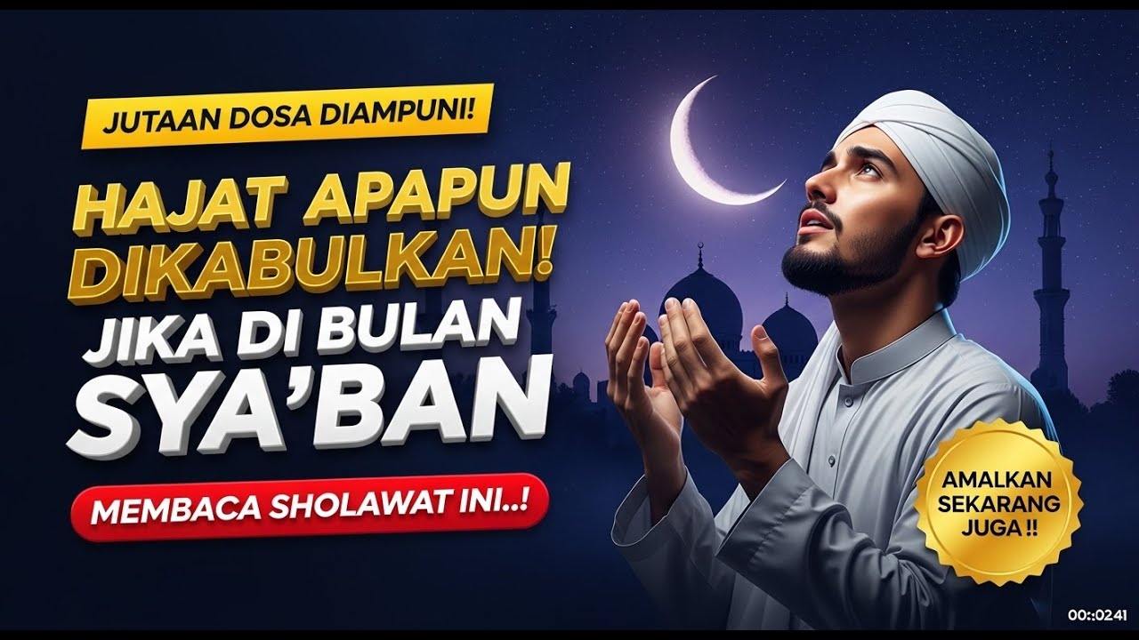 Bulan sya'ban sangat beruntung jika mengetahui Sholawat ini !!