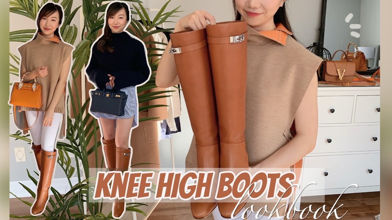 Knee High Boots LOOKBOOK. How to Style - 5 Ways (Ft. Hermes Story Boots)