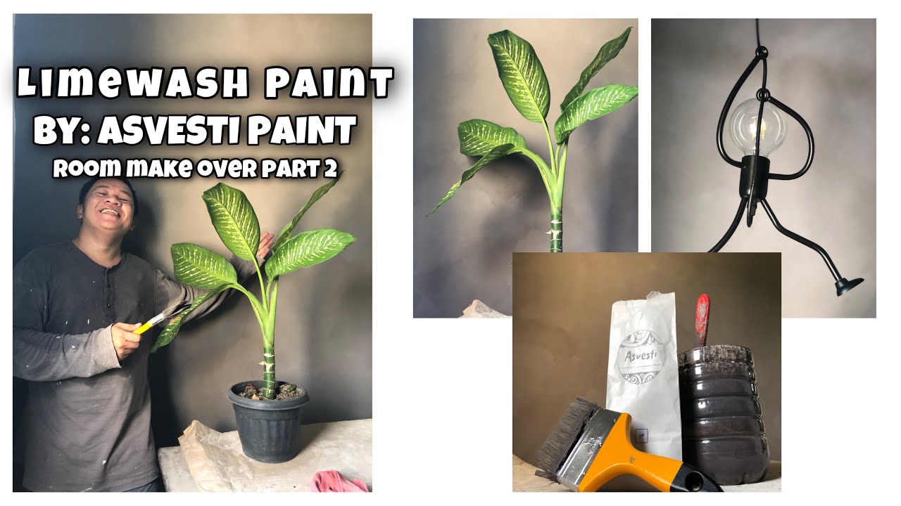 LIME WASH PAINT | CONCRETE WALL FINISH | ASVESTI PAINT PH | Room Make Over Part 2