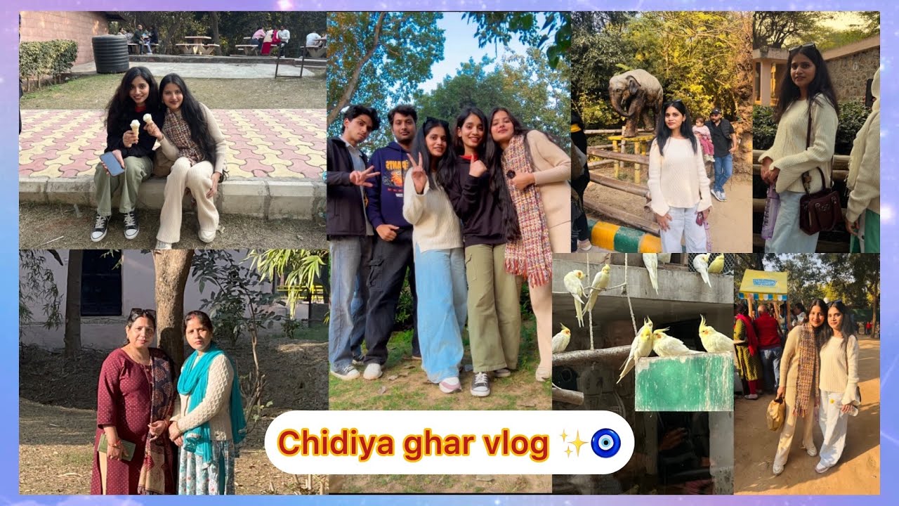 Hum gaye chidiya ghar🐅🐘and family picnic ✨❤️