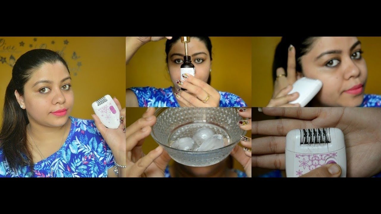 How I Epilate My face 😍| Demo Using - Philips Epilator| Nailzfashionista|