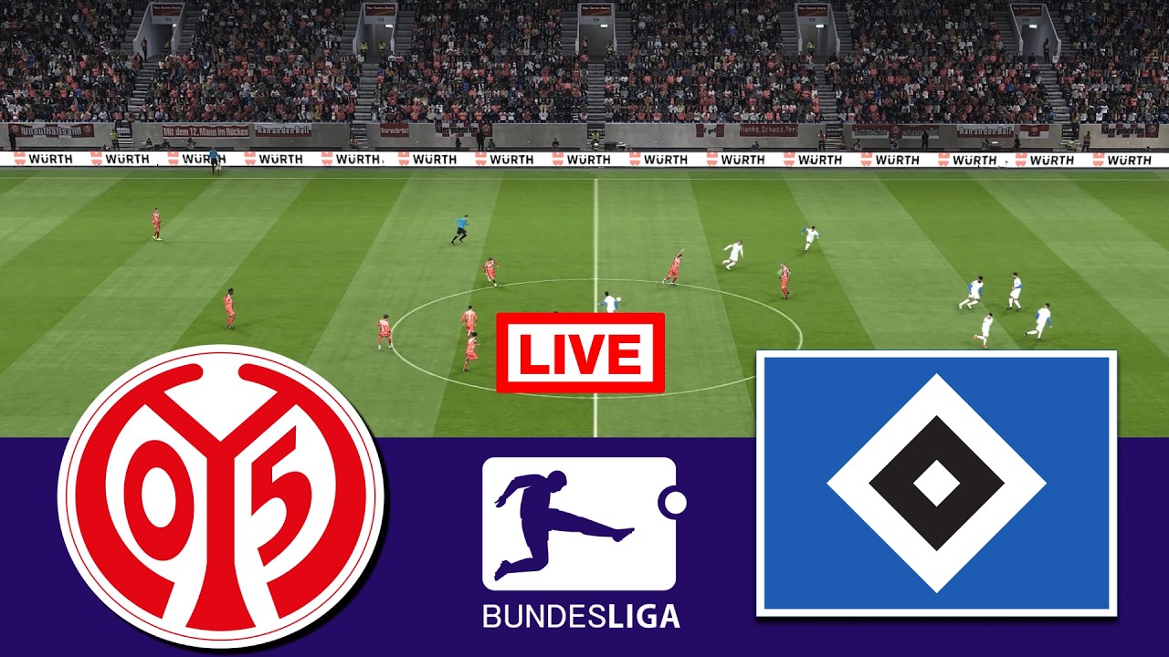 🔴 LIVE : Mainz 05 gegen Hamburger SV | Bundesliga 2025/26 | VideoGame Simulation
