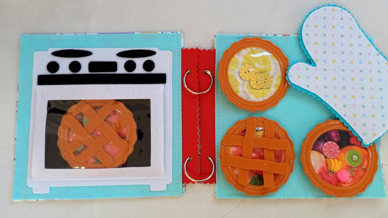 Baking Pies in the Oven Felt Busy Book DIY How to Make