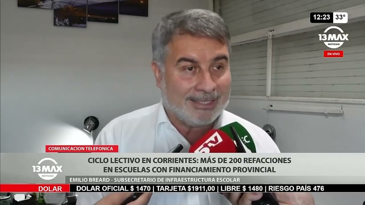 Ciclo lectivo en Corrientes: más de 200 refacciones en escuelas con financiamiento provincial