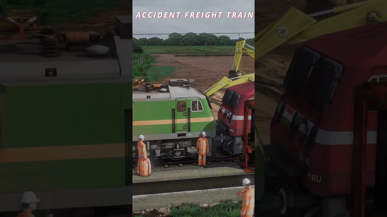 Accident freight | train simulator classic | Indian Train Games #train #traingame #shorts #railworks