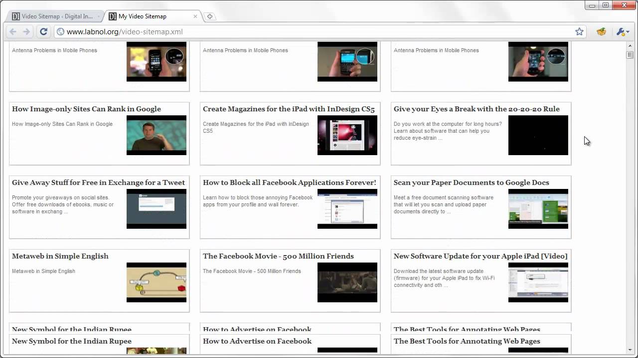 Create a Google XML Sitemap for Videos